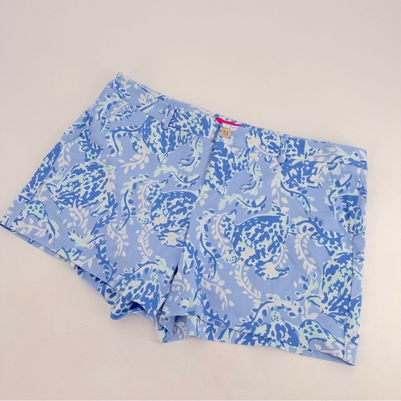 Lilly Pulitzer Pants - Lilly Pulitzer Callahan Knit Shorts Turtley Awesome Turtle 16
